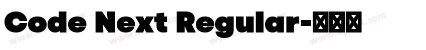 Code Next Regular字体转换